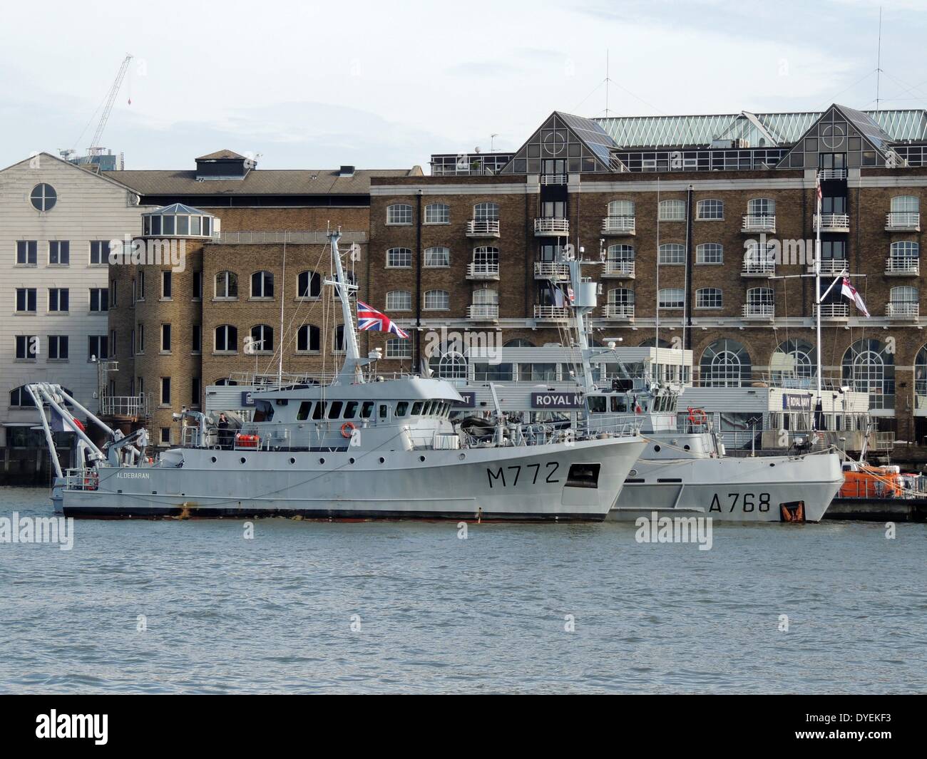 Vista del London Naval Reservist sede 2013. Foto Stock