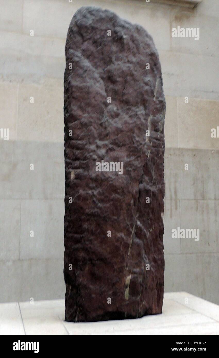 Pietra documento di fondazione 1275 A.C. Un account di Re Adad-Nirari ho vittorie sul Mitannians. Foto Stock