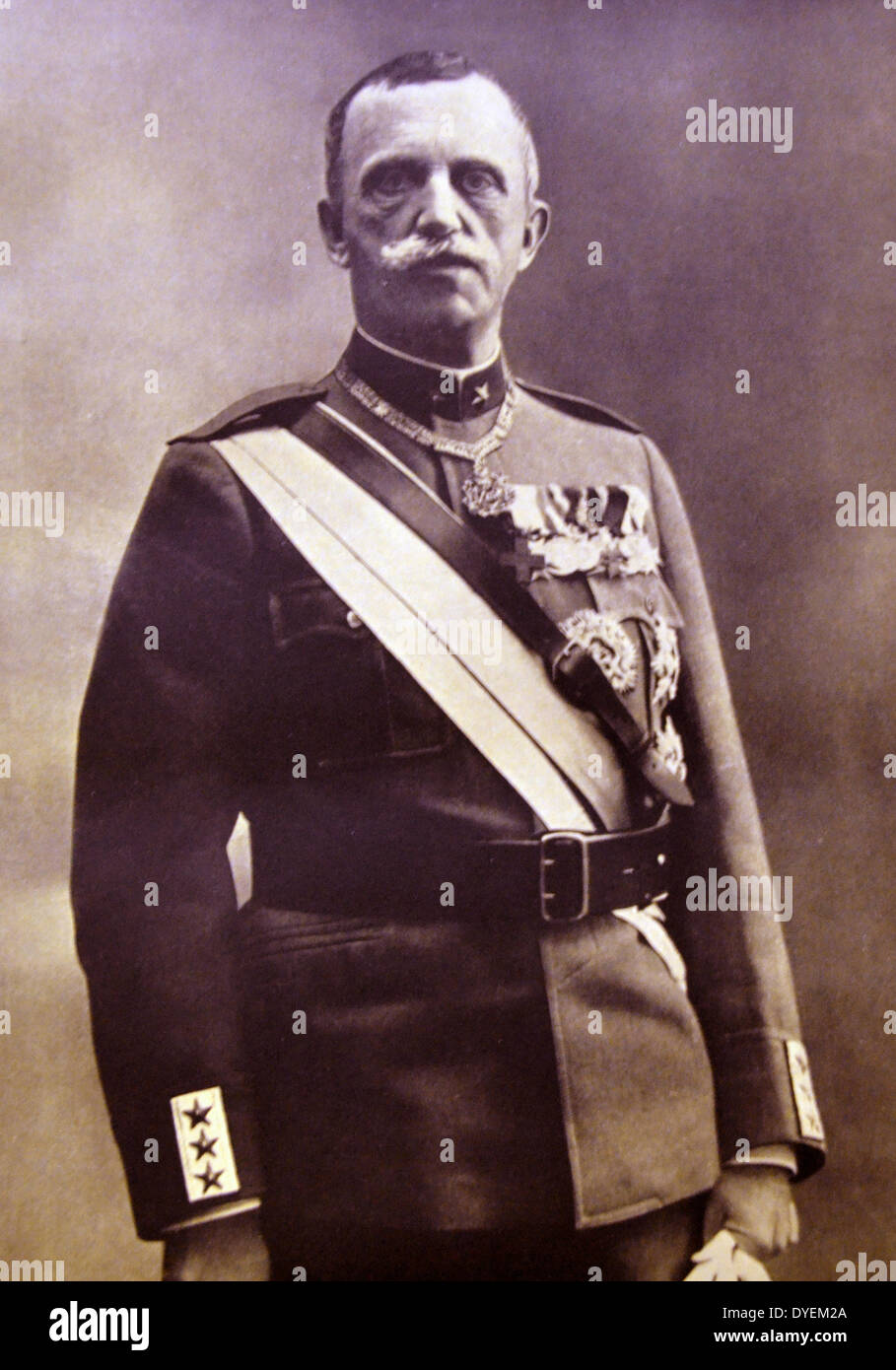 Victor Emmanuel III (1869 - 1947), re d'Italia (29 luglio 1900 - 9 Maggio 1946). Foto Stock