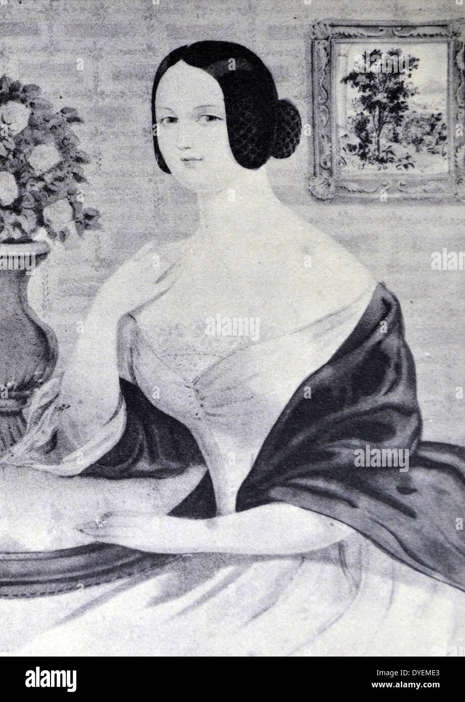 Currier & Ives illustrazione del XIX secolo. Emeline Foto Stock