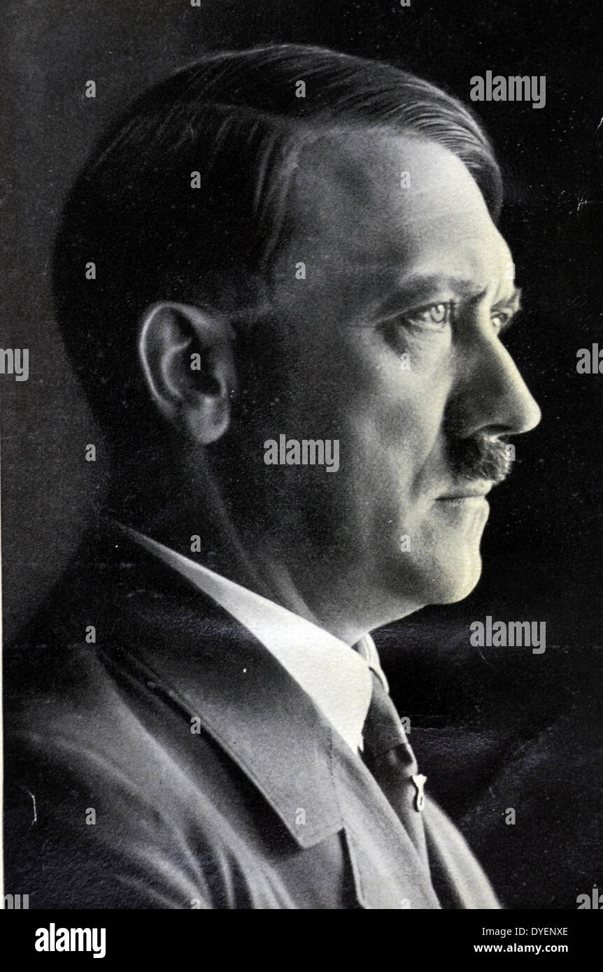 Adolf Hitler 1889-1945. Uomo politico tedesco e il leader del partito nazista Foto Stock
