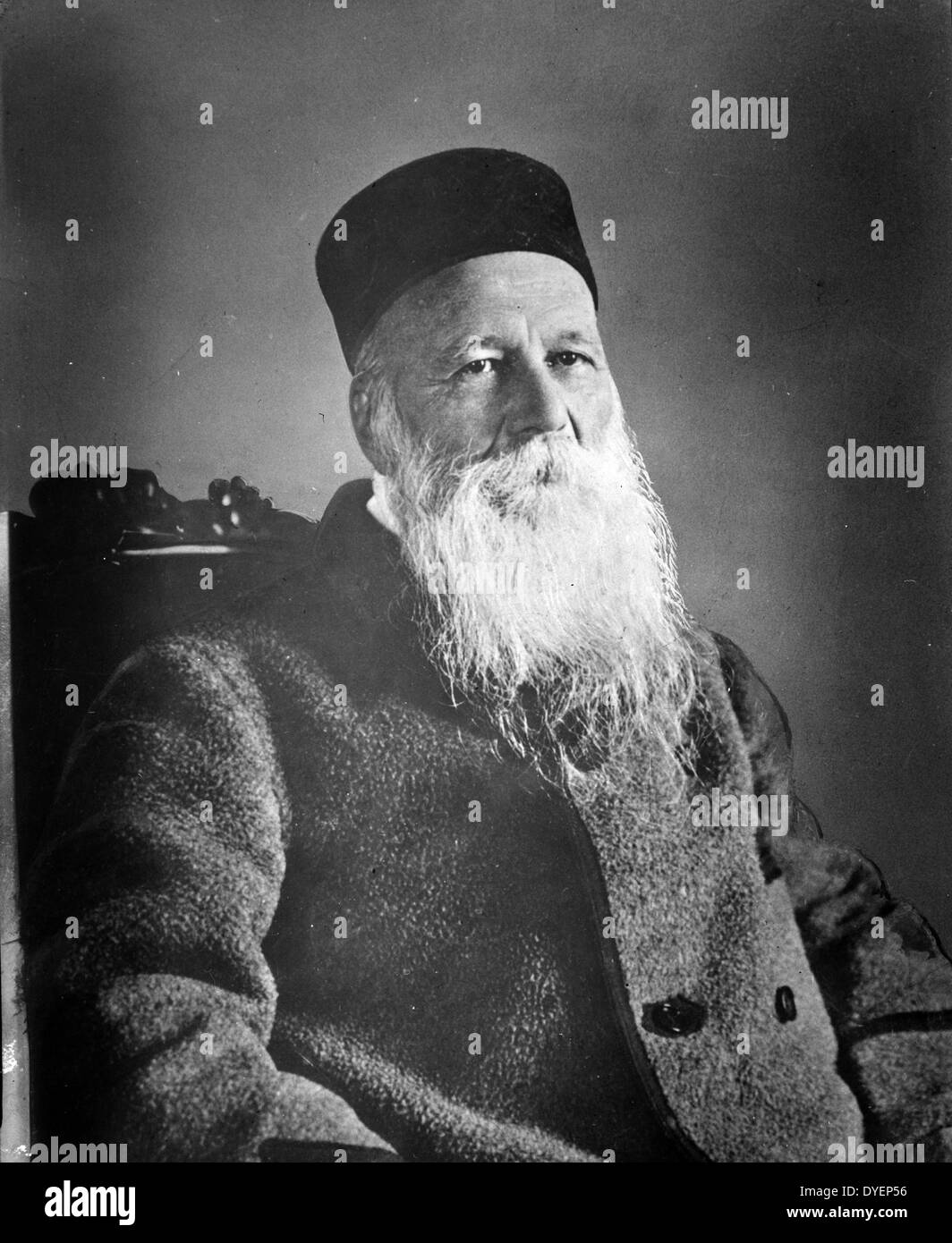 Jean Henri Dunant (1828-1910) autore svizzero e filantropo, fondatore della Croce Rossa tra il 1935 e il 1945. Foto Stock
