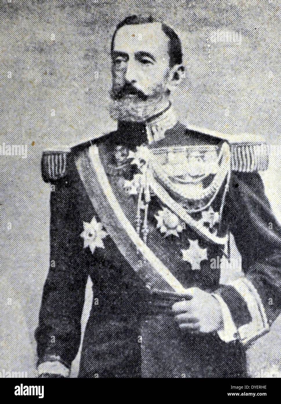 Joaquin Milans del Bosch y Carrió (in catalano, Joaquim Milans del Bosch mi Carrió) (Barcellona, 1854 - Madrid, 1936)[1] era un esercito spagnolo officer di origine catalana. Il cambiamento di orientamento ideologico del Milans del famiglia Bosch è stata completata con la sua generazione; tradizionalmente, essi erano stati liberali ufficiali militari, ma durante il ventesimo secolo essi si sono allineati con le forze reazionarie. Foto Stock