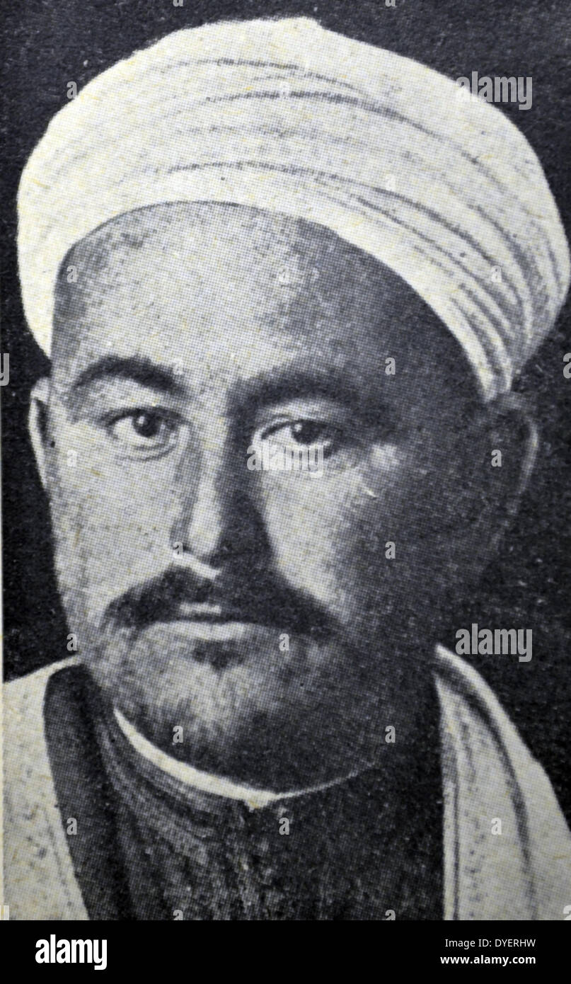 Abd el-Krim (1882-83 - 1963) Marocchina Rifiano politico e militare di leader. Insieme al fratello Mehmed, condusse una larga scala rivolta di una vasta coalizione di grandi Rif tribù contro il francese e lo spagnolo occupazione coloniale del Rif, un grande riff-area di lingua nel nord del Marocco, culminata con la creazione della effimera repubblica del Rif. Foto Stock