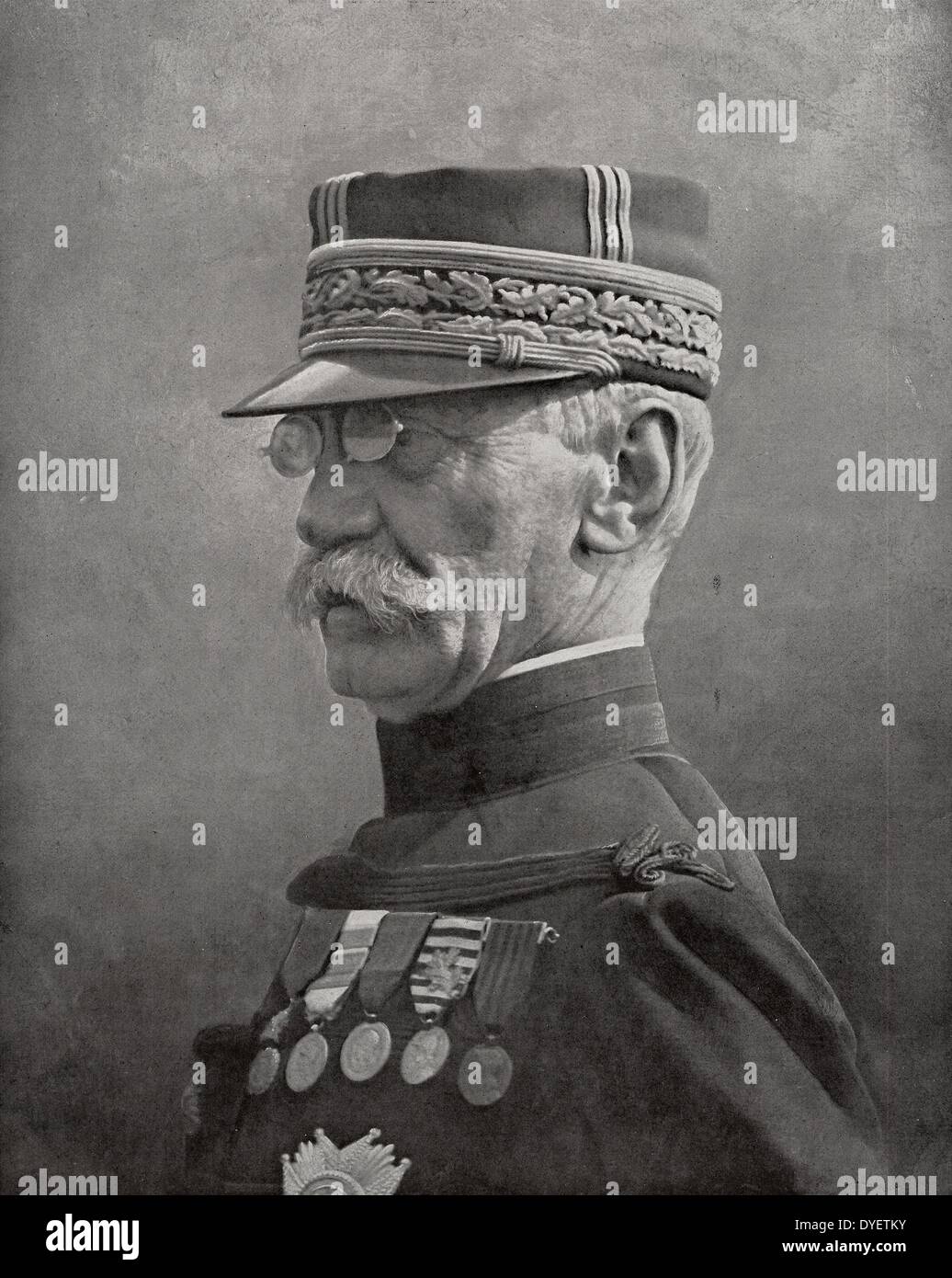 Generale Gallieni, governatore di Parigi, I Guerra Mondiale 1915 Foto Stock