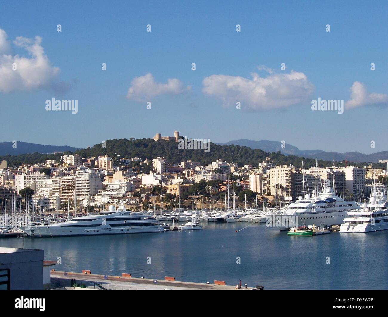 Il porto di Palma di Maiorca, con Super-yachts, 2006. Foto Stock