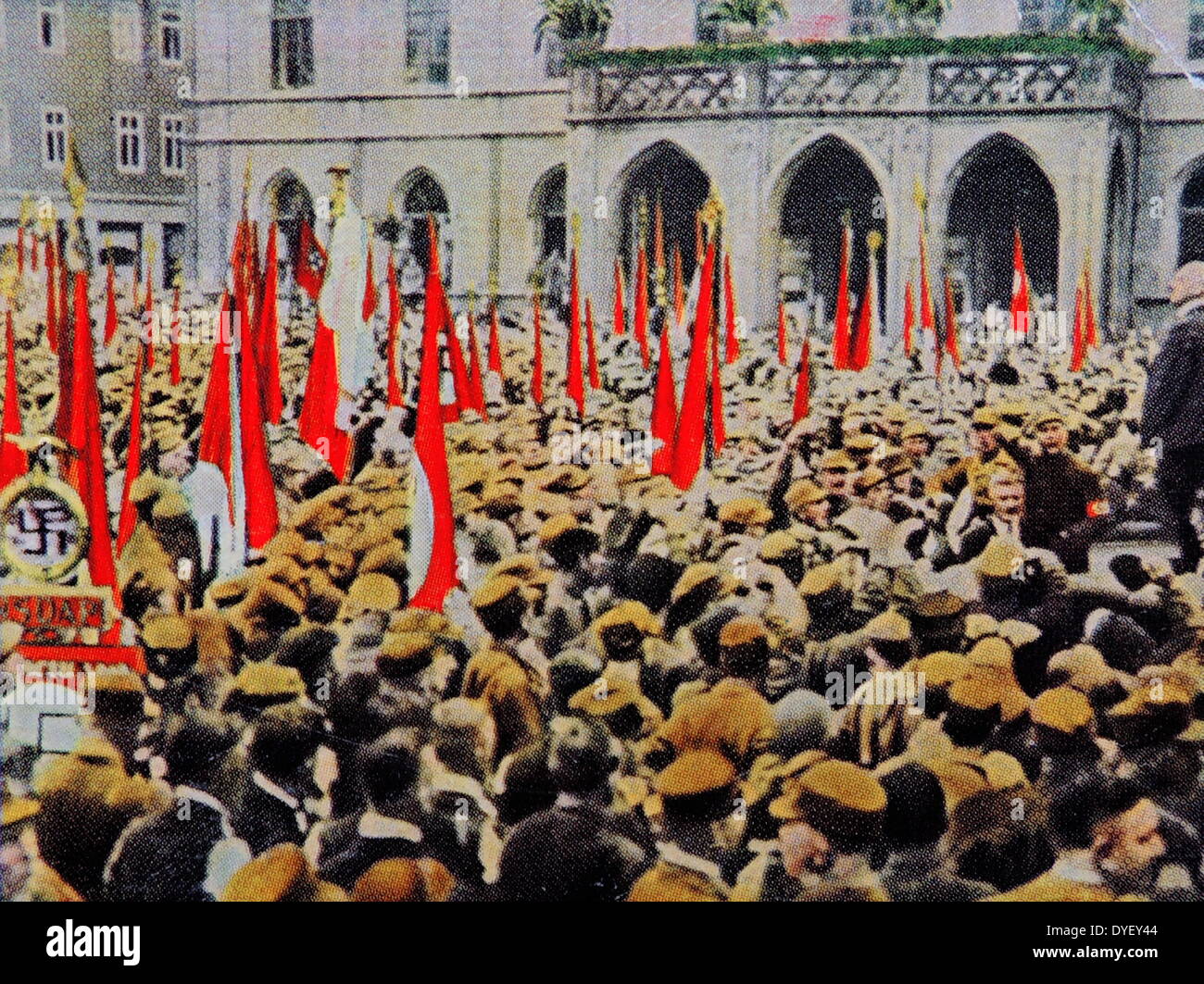 Julius Streicher indirizzi membri nazista durante un rally a Marburgo 1926 Foto Stock