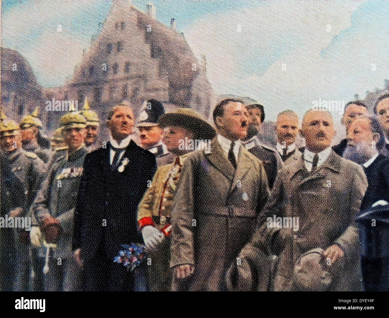 Hitler e Julius Streicher a Norimberga, Germania 1923 Foto Stock