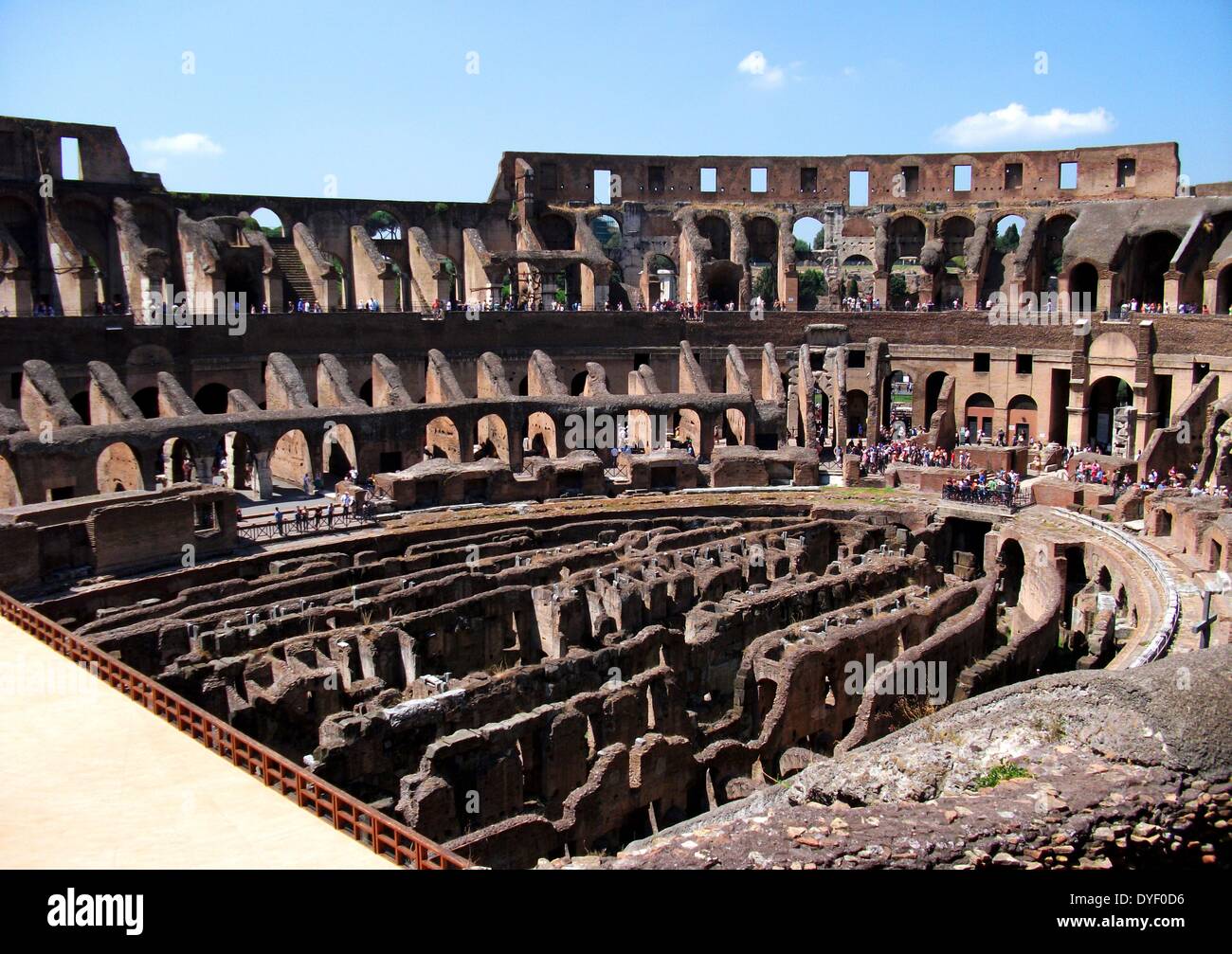 Il romano Collosseum in Roma, Italia. Foto Stock