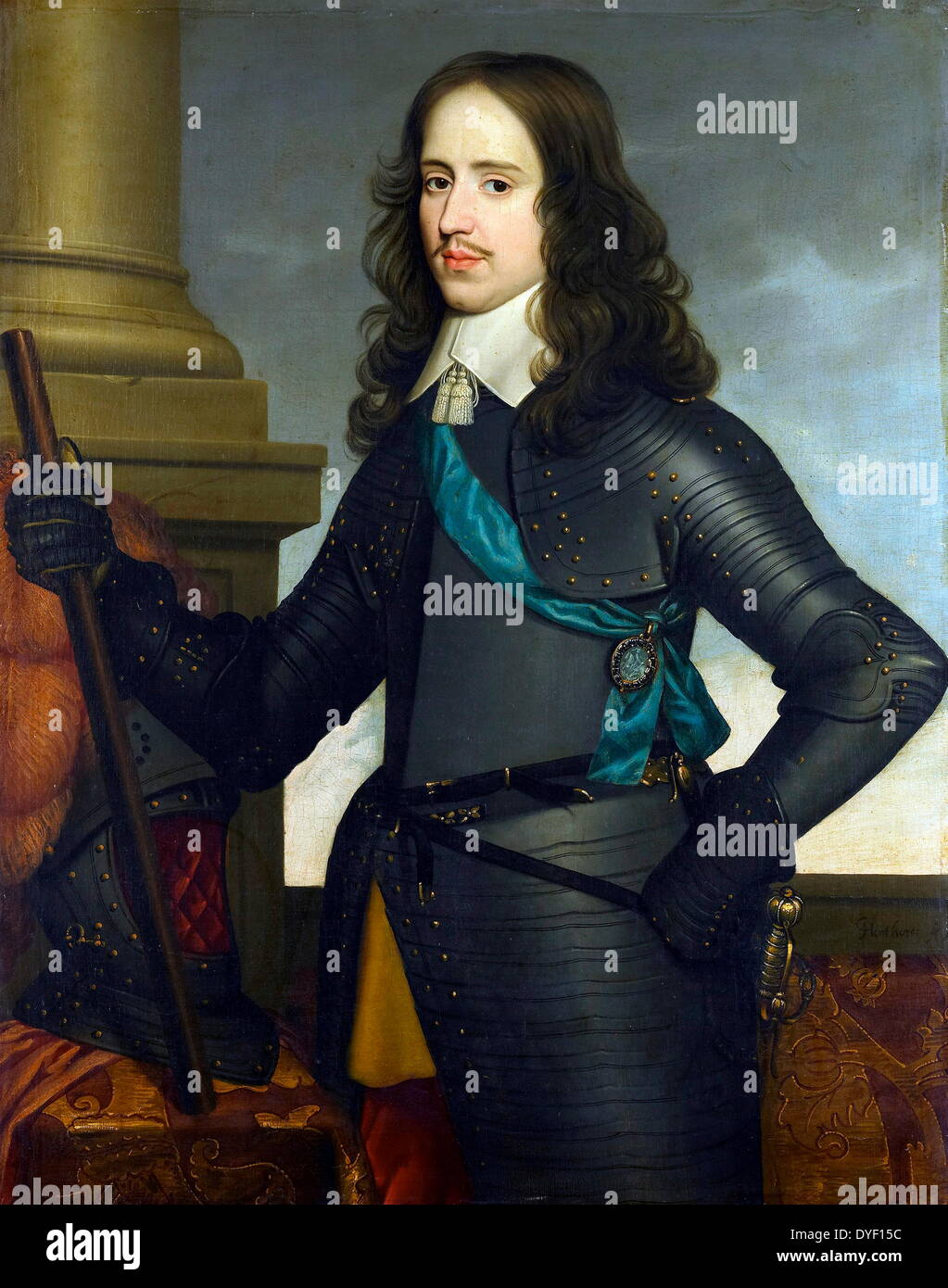 Ritratto di Guglielmo II, principe di Orange da Gerard van Honthorst, noto anche come Gerrit van Honthorst. Un olandese Golden Age pittore altamente influenzato dal lavoro di Caravaggio. Il soggetto, Guglielmo II era Principe Sovrano di Orange e stadtholder delle Province Unite dei Paesi Bassi. Nato il 27 maggio 1626 e deteneva il potere dal 14 marzo 1647 fino alla sua morte il 6 novembre 1650. Foto Stock