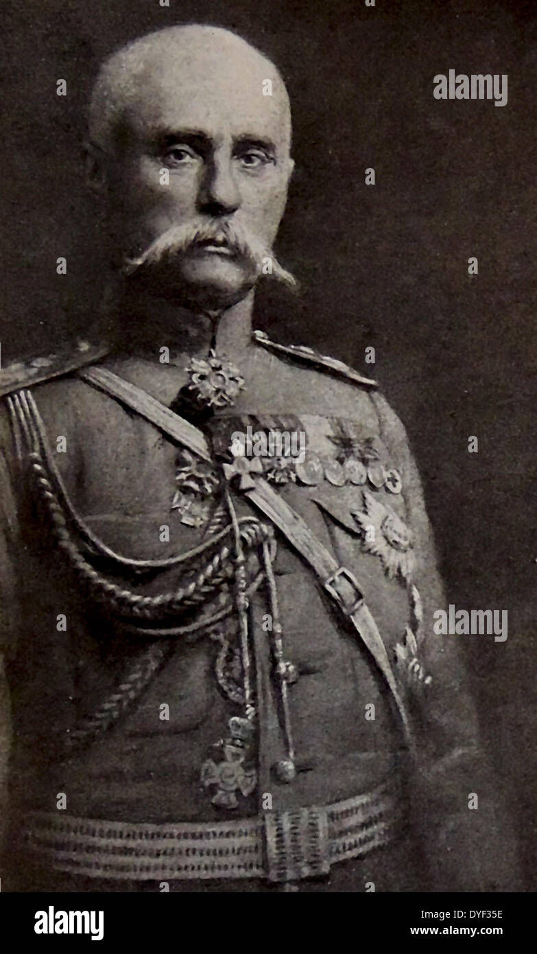 General Platon Lechitsky (18 marzo 1856 - 18 Febbraio 18 1921). Il comandante russo nella prima guerra mondiale. Foto Stock