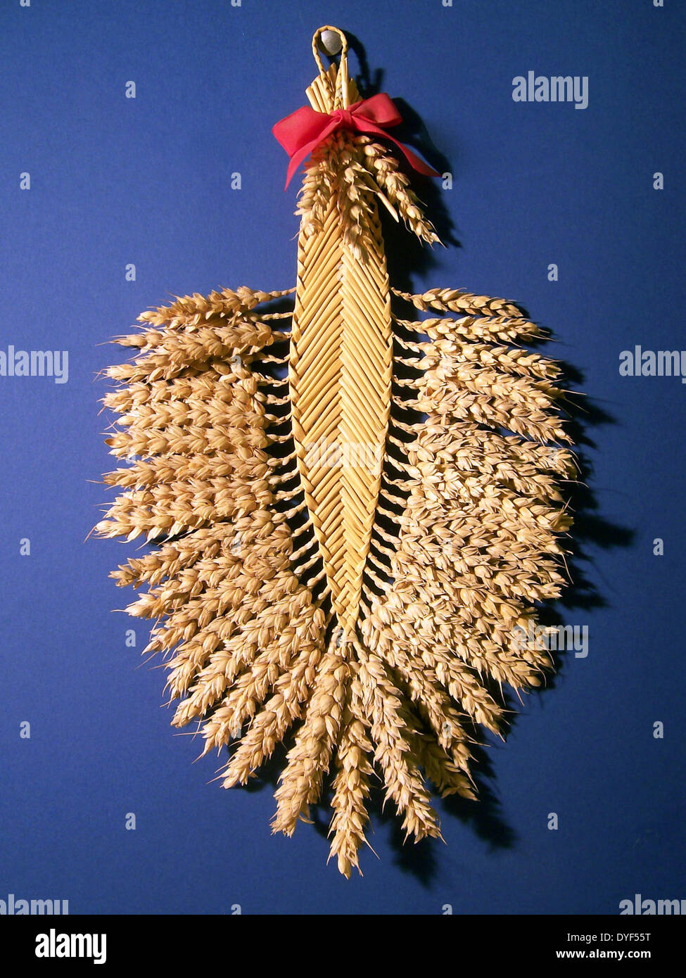 Inglese corn dolly noto come un "barbuto ventola'. Foto Stock