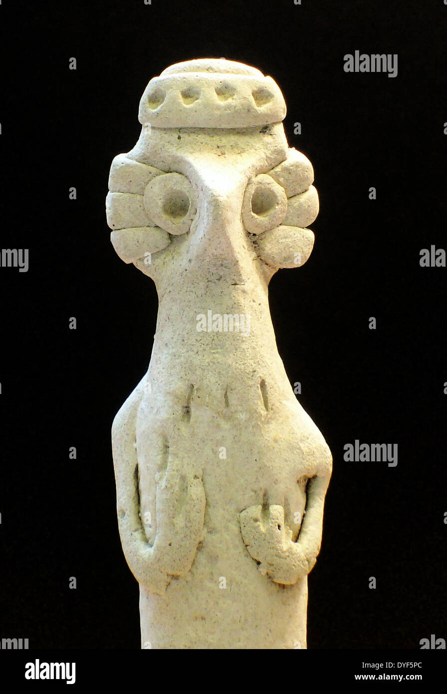 Arte antica: femmina di figurine di terracotta, Siria settentrionale 2000 BC. Foto Stock