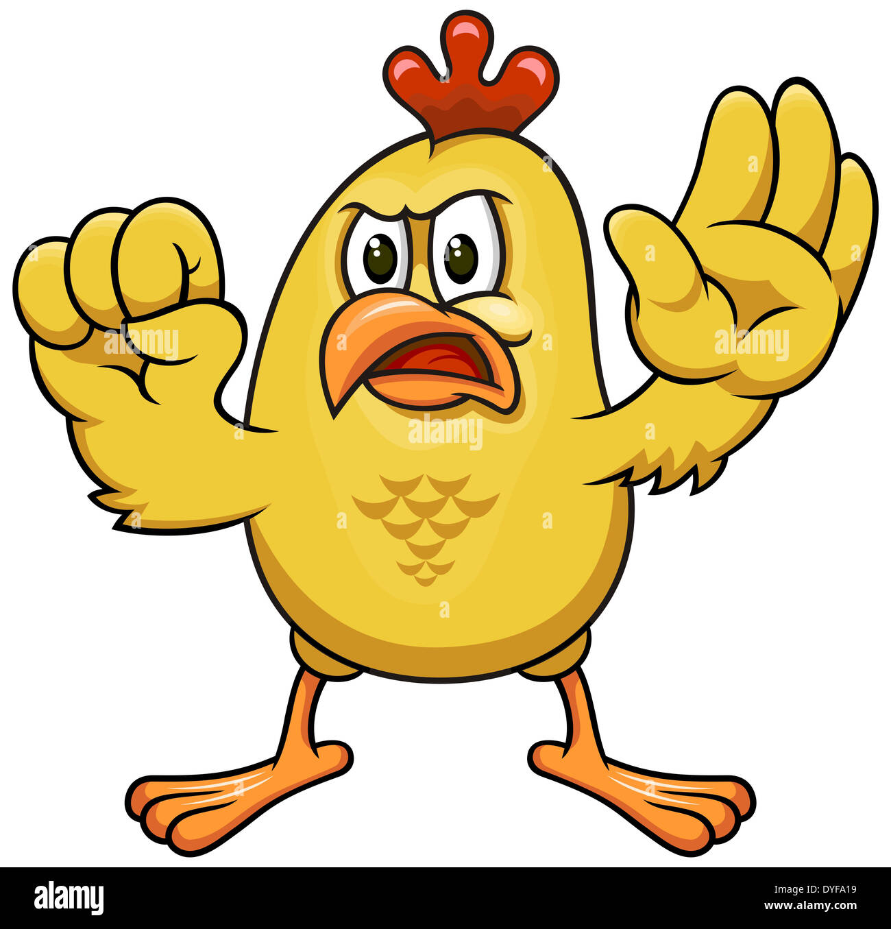 Maglietta Uomo Con Gallo Urlante - Design Divertente Da Fumetto, Slogan FC-AW-F, T-shirt Umoristica