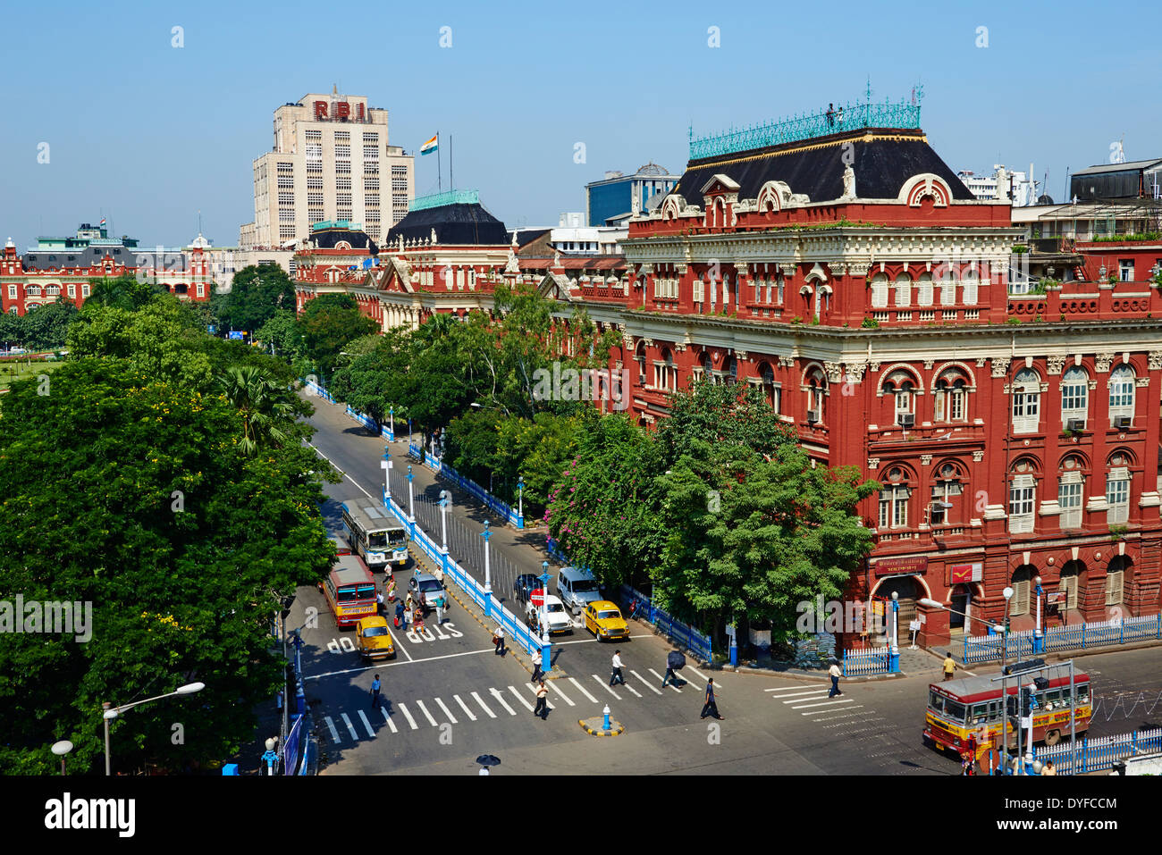 India Bengala Occidentale, Calcutta, Calcutta, BBD Bagh, scrittori edificio Foto Stock