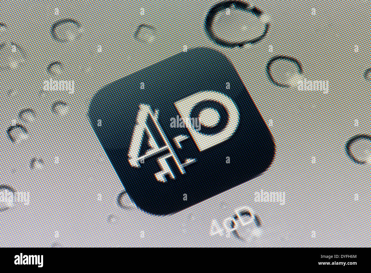 Il canale 4oD ( su richiesta ) app icona logo su iPad App icone loghi Foto Stock