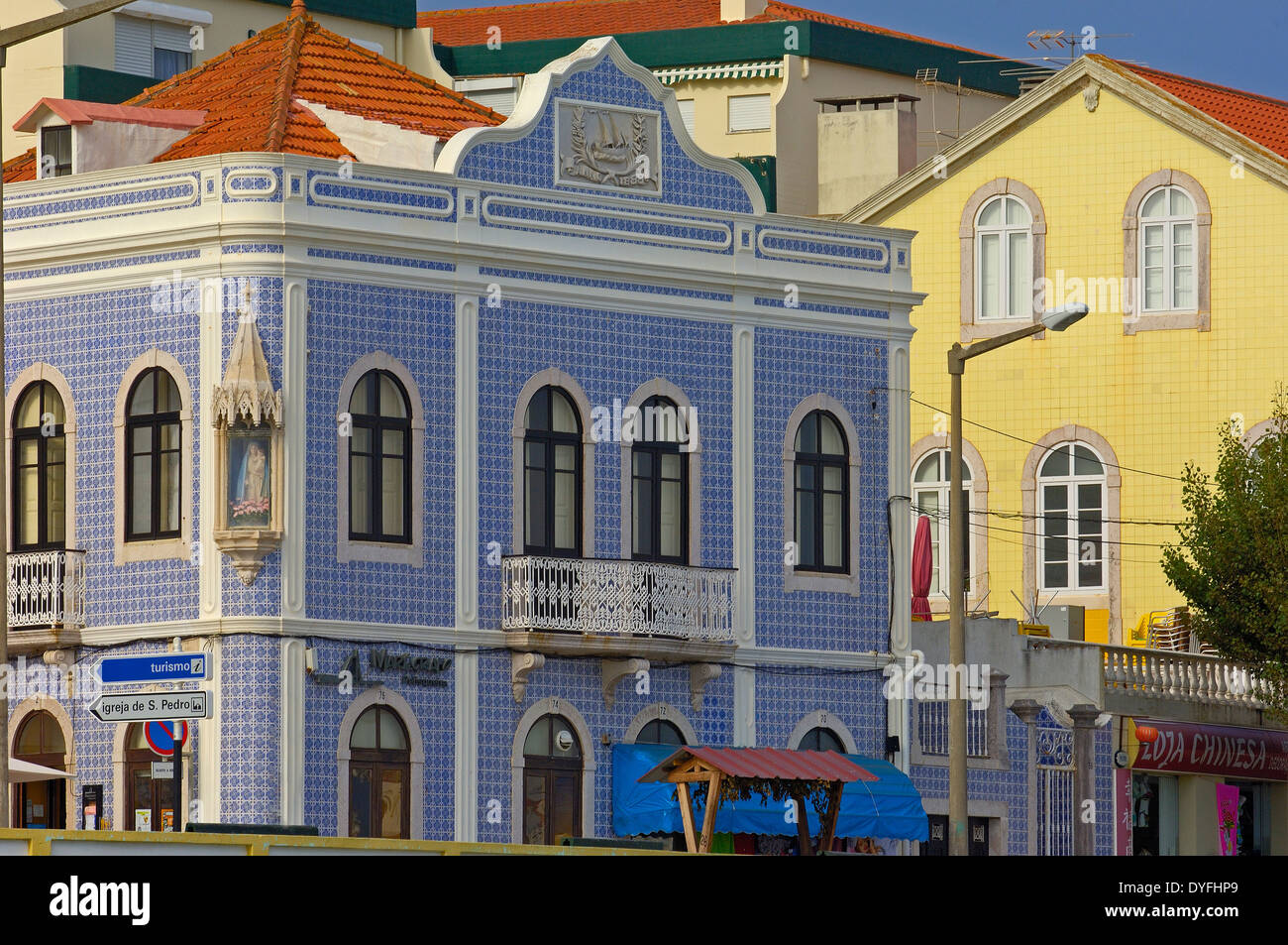 Città vecchia di Figueira da Foz , Beira Litotal, distretto di Coimbra, Portogallo Foto Stock