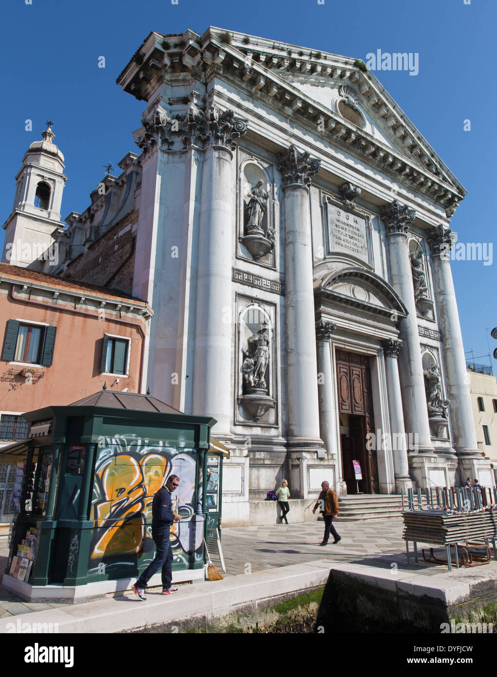 Venezia, Italia - 12 Marzo 2014: Chiesa dei Gesuati Foto Stock