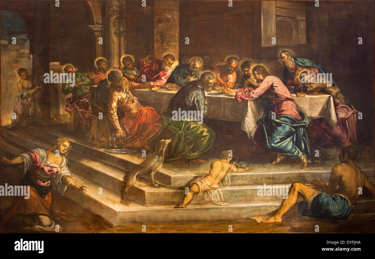 Venezia Ultima cena di Cristo (Ultima Cena) di Jacopo Robusti