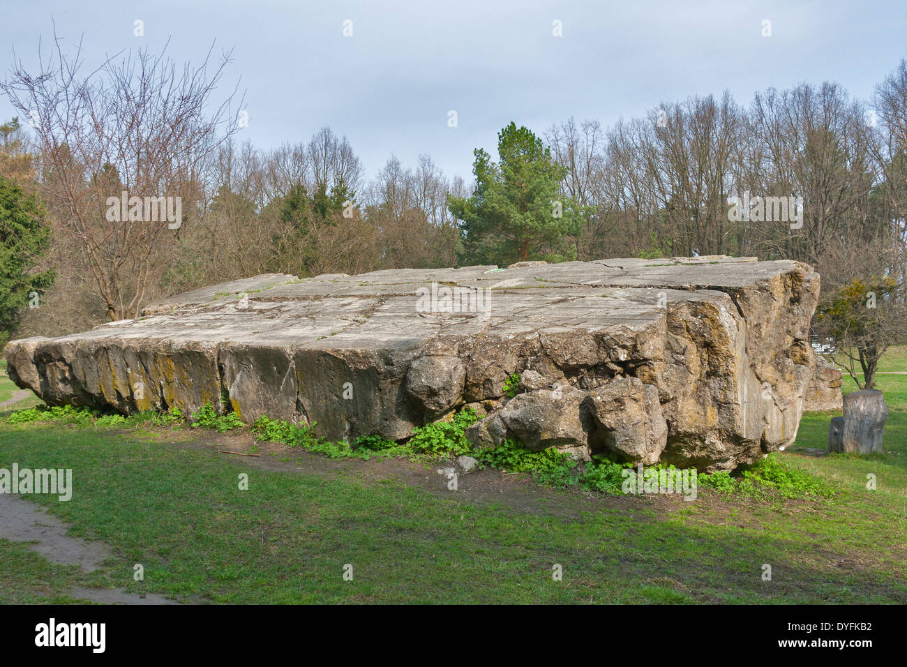 Rovine di calcestruzzo di Adolf Hitler residence Werwolf vicino a Vinnitsa, Ucraina Foto Stock
