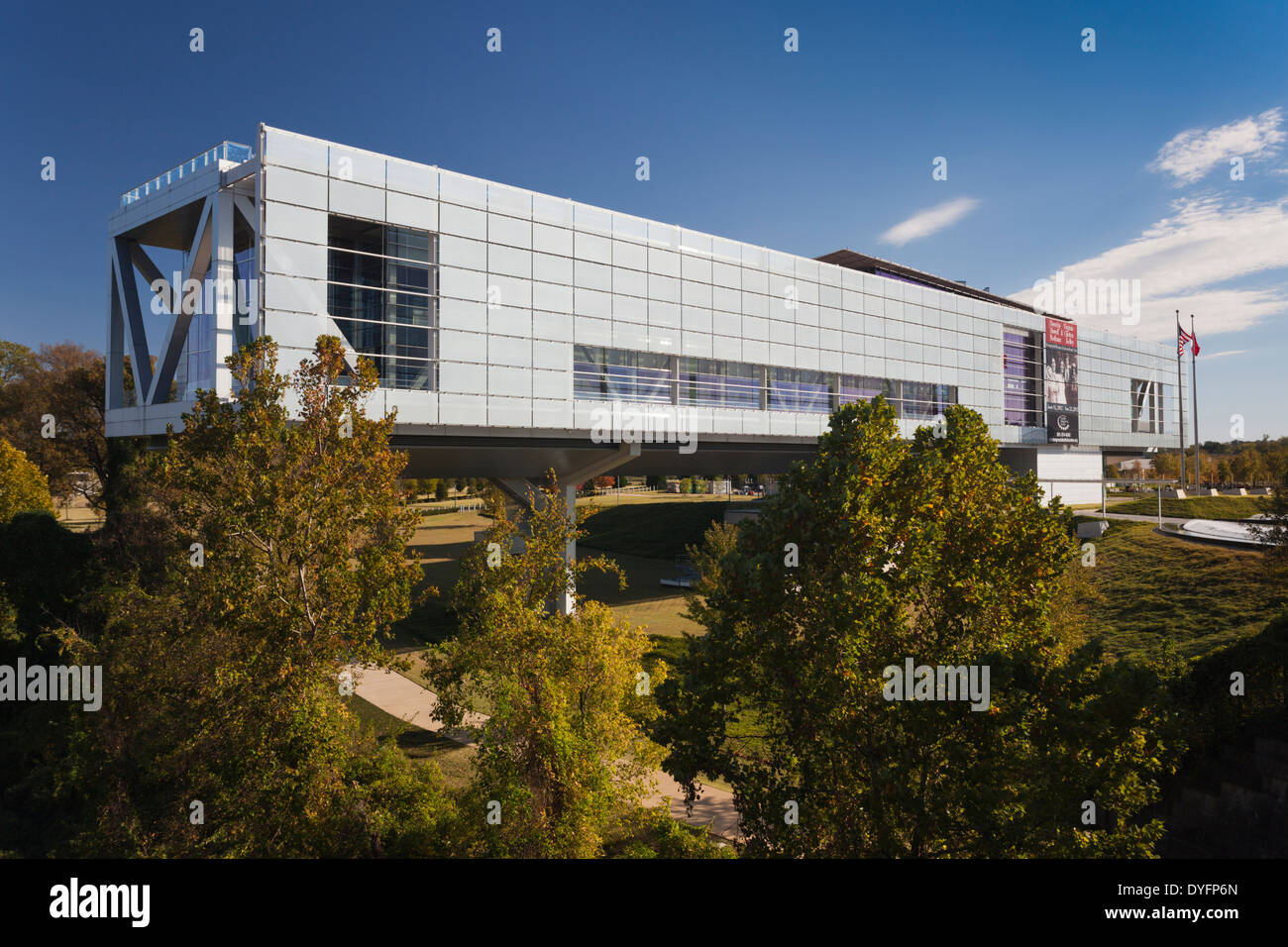 Stati Uniti d'America, Arkansas, Little Rock, William J. Clinton Presidential Library and Museum esterno Foto Stock