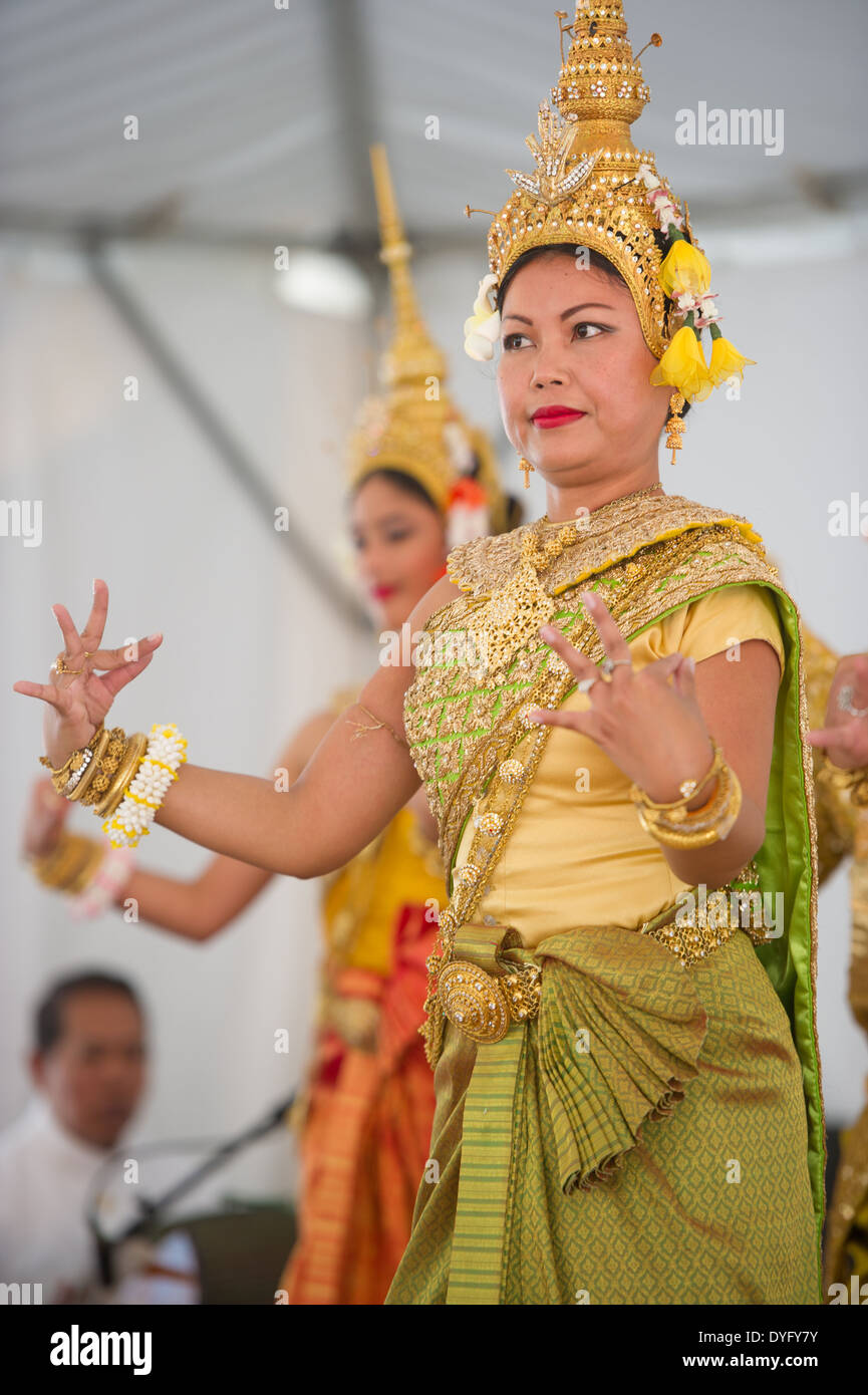 Ballerini cambogiano Foto Stock