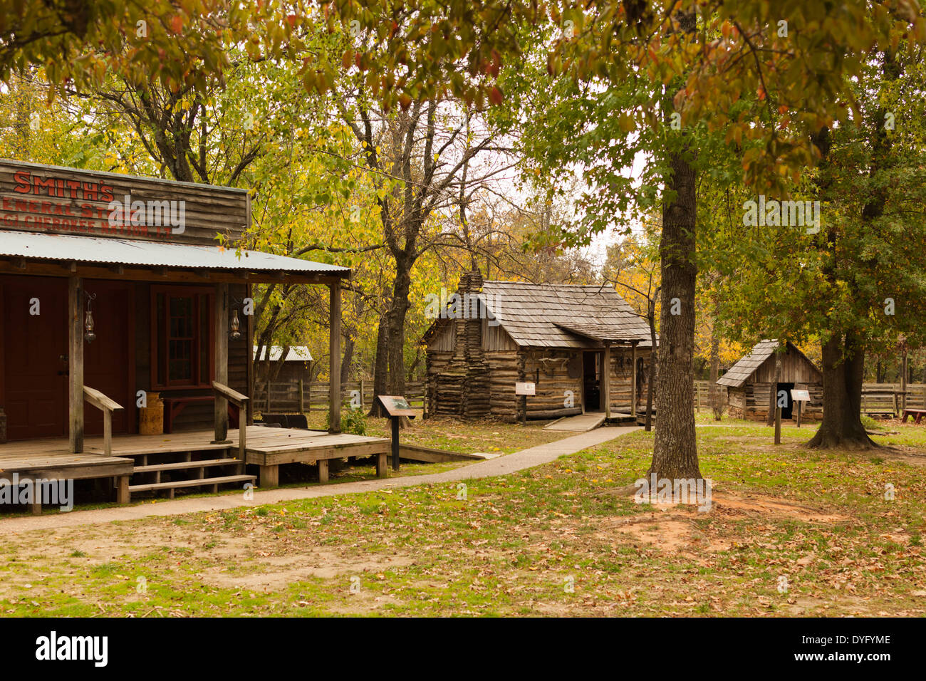 Stati Uniti d'America, Oklahoma, Tahlequah-Park Hill, Cherokee Heritage Centre, Nativi Americani Cherokee Nation Museum Foto Stock