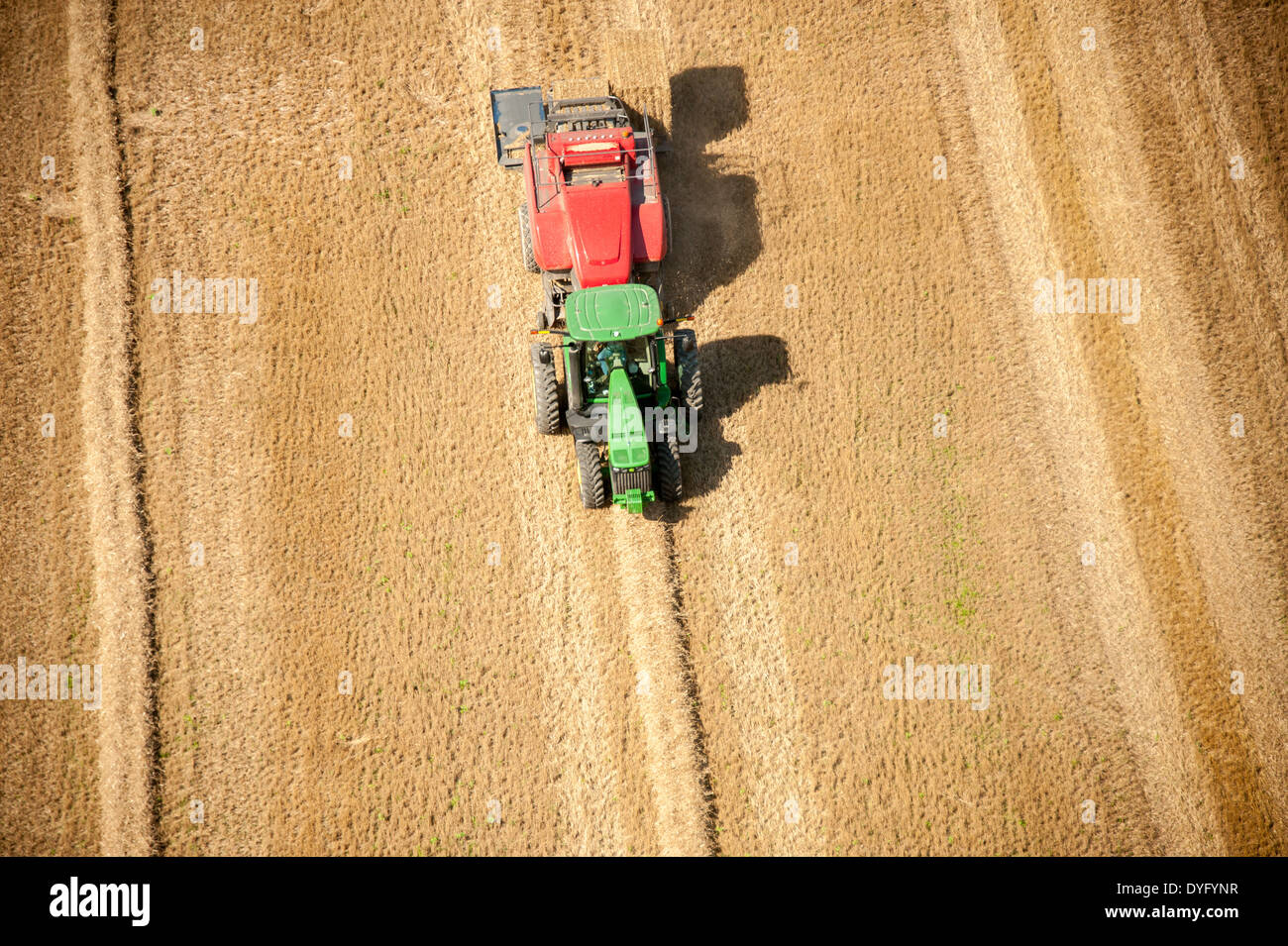Foto aeree della riva orientale le aziende agricole Foto Stock