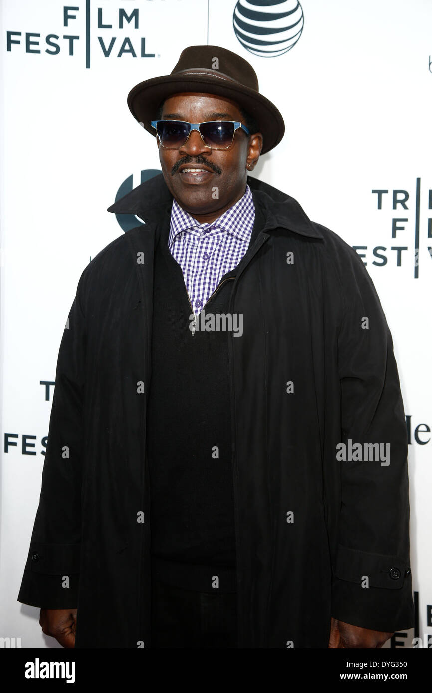 Fab 5 Freddy assiste la prima mondiale di "il tempo è Illmatic' al 2014 Tribeca Film Festival serata di apertura. Foto Stock