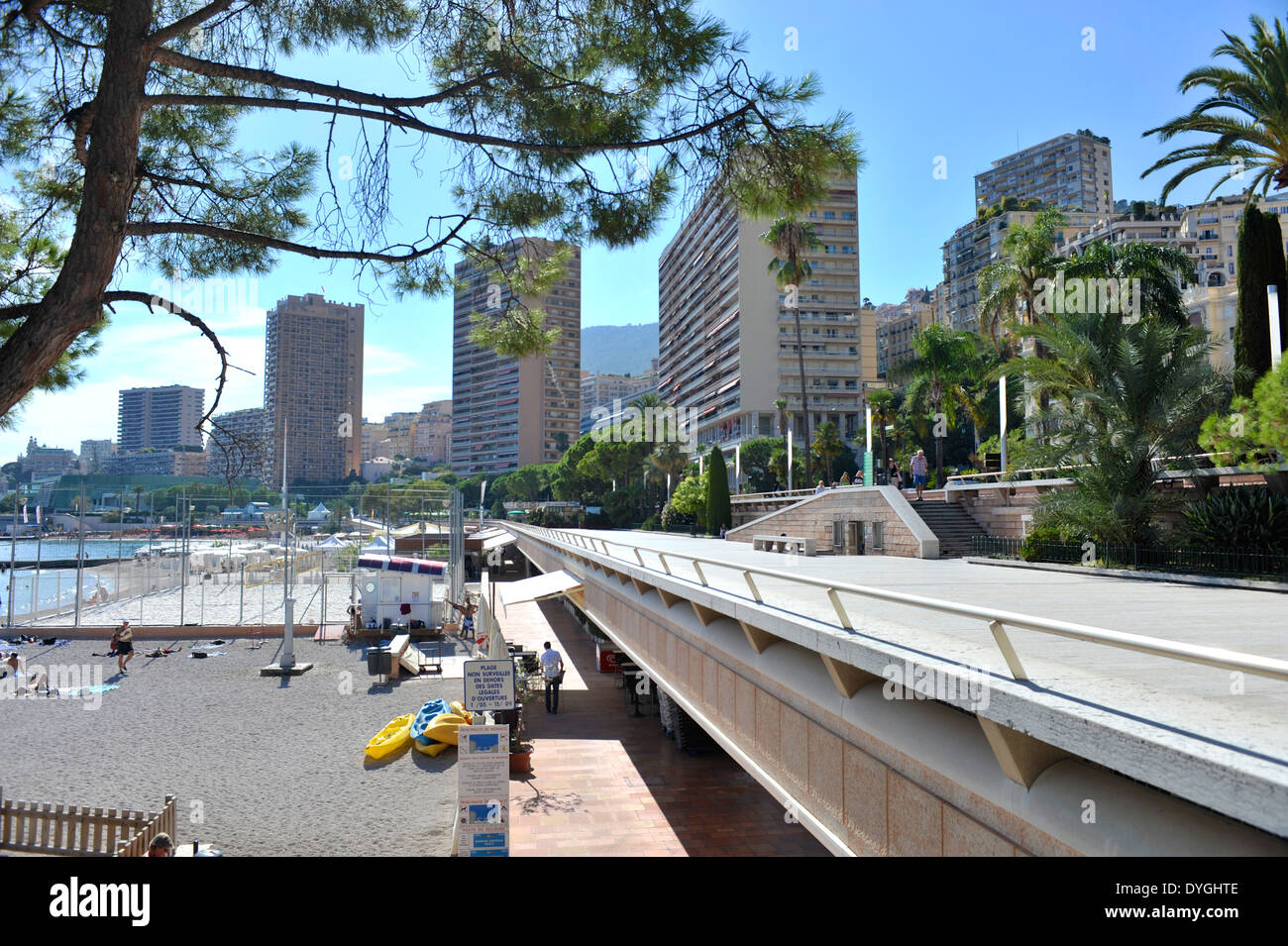 Appartamenti vacanza, sul lungomare, Monte Carlo, Monaco. Foto Stock