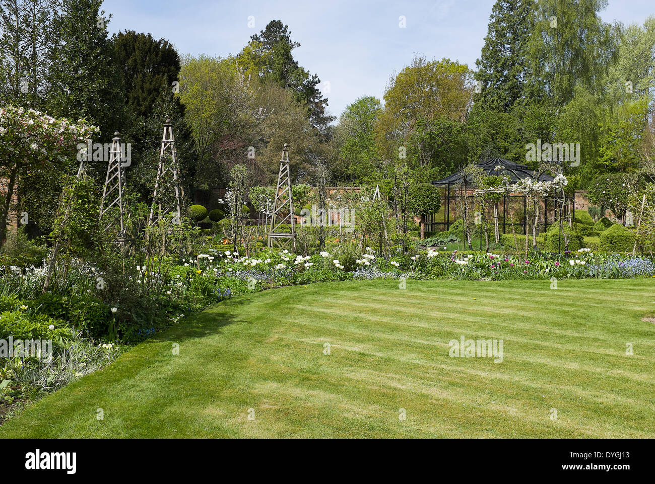 Il giardini premiati a West Green House a Pasqua Foto Stock