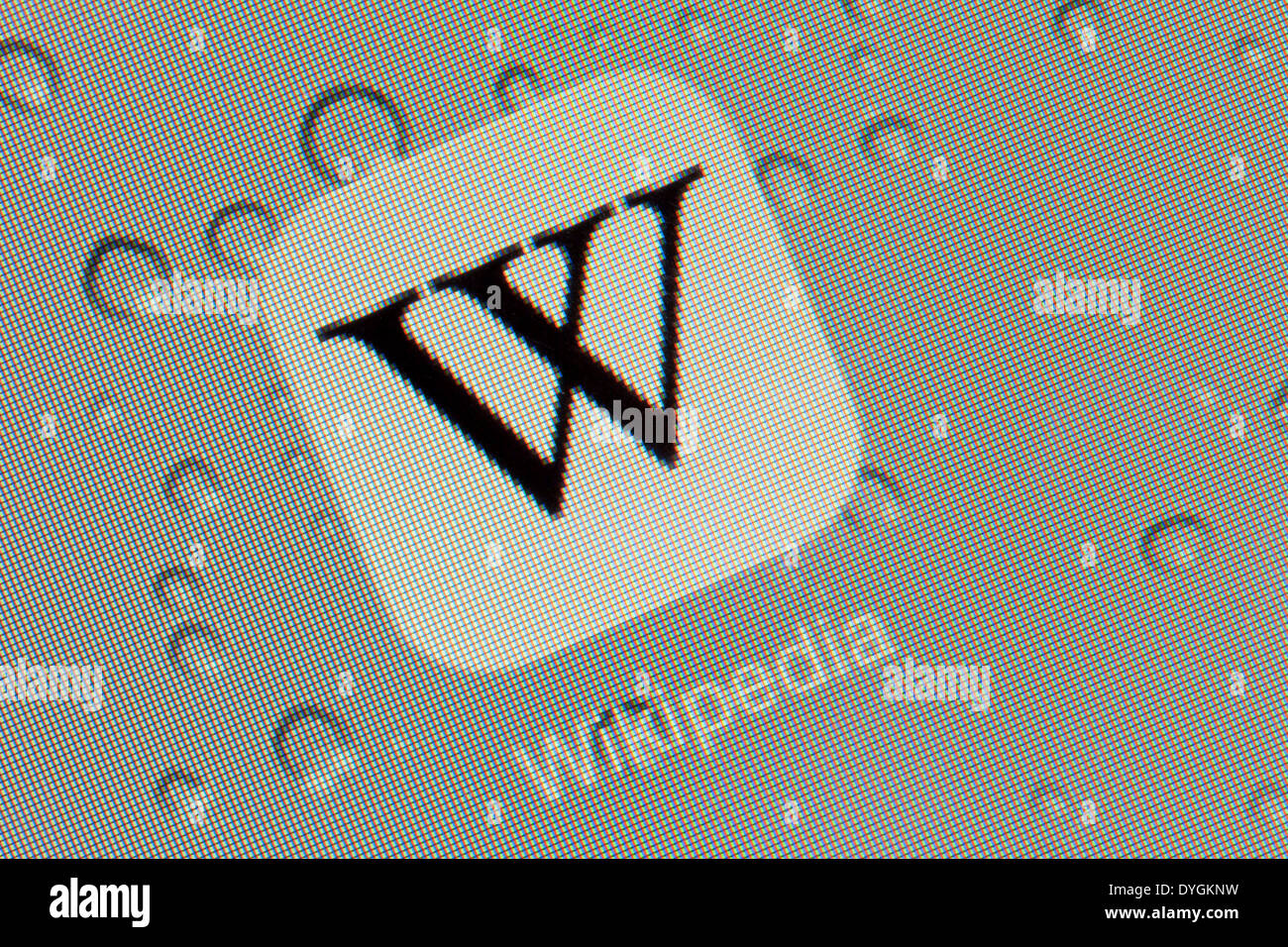 Wikipedia app icona logo su iPad App icone loghi Foto Stock