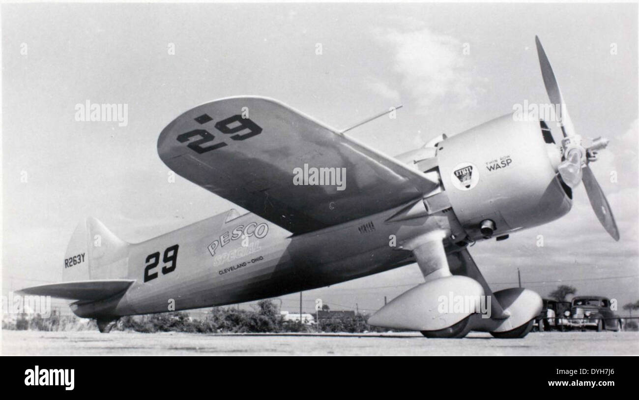 l'aereo era un concorrente di spicco nelle gare aeree Foto Stock