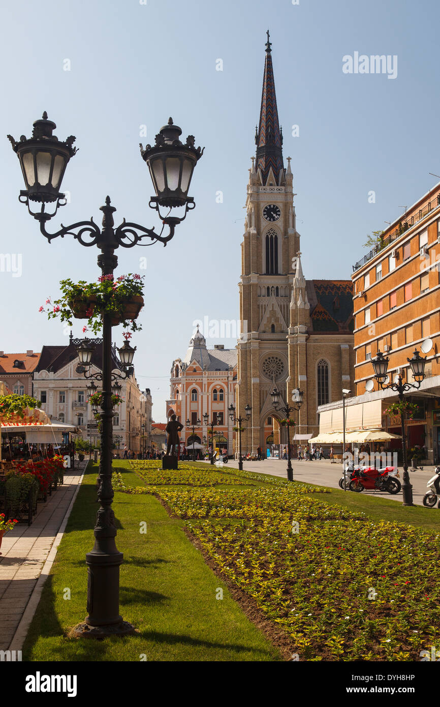 Cattedrale Cattolica, Piazza della Libertà, Novi Sad, Serbia, Europa Foto Stock