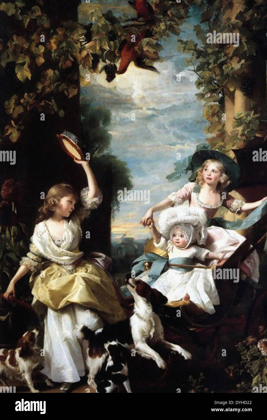 John Singleton Copley le tre più giovani figlie di George III Foto Stock