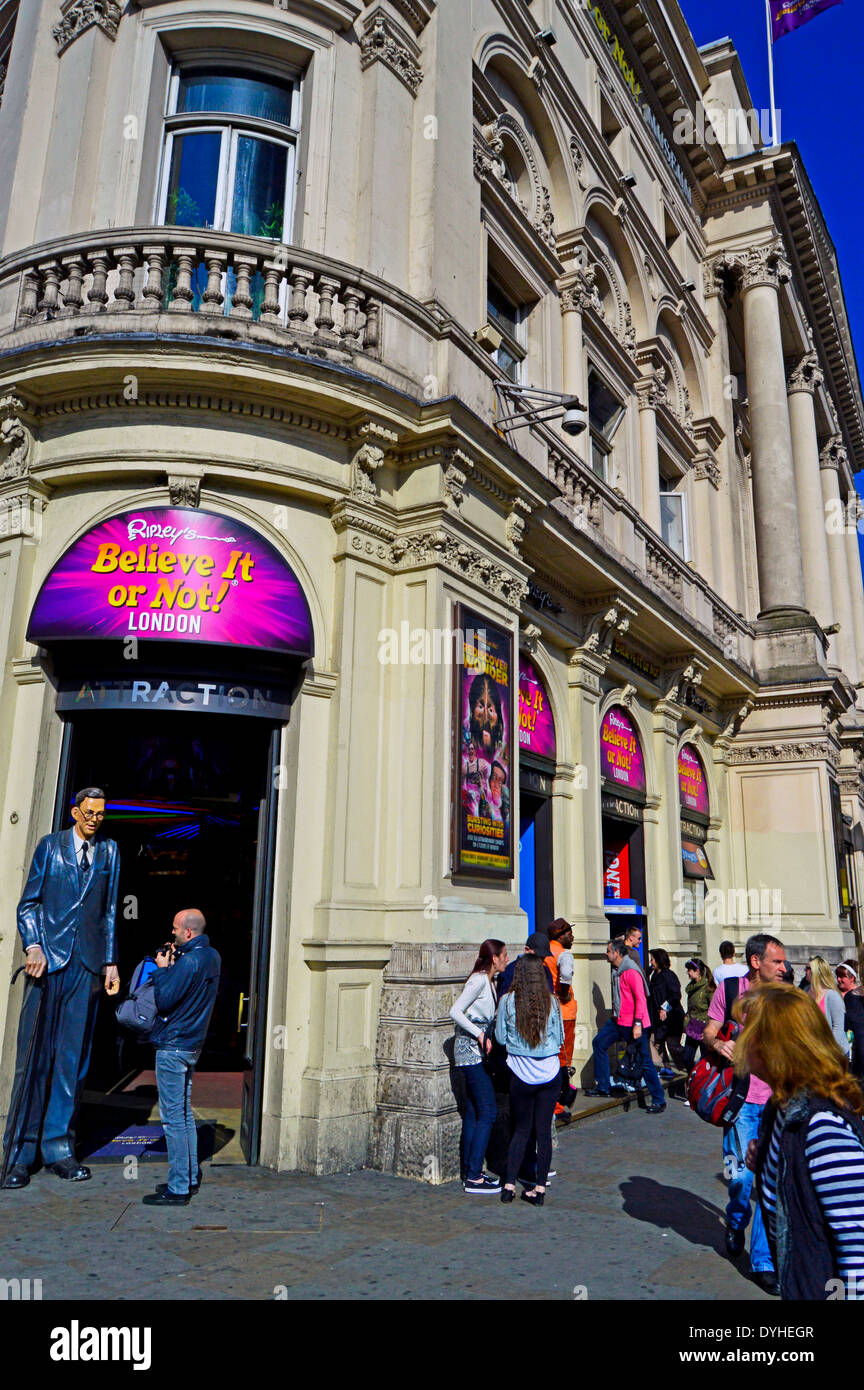 Ripley's Museum, London Pavilion, Piccadilly Circus e il West End di Londra, Inghilterra, Regno Unito Foto Stock
