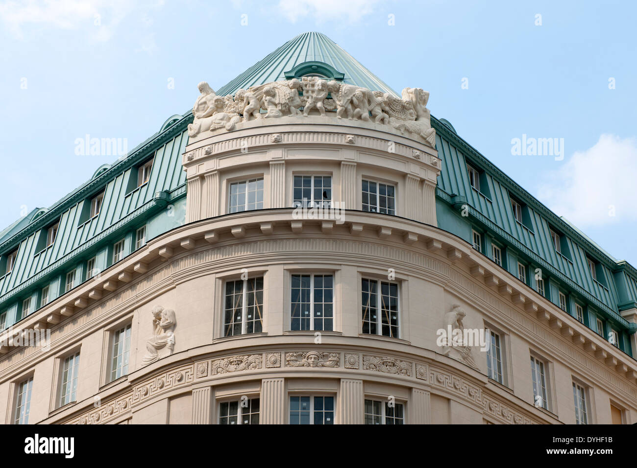 Österreich, Wien I, Bognergasse / Seitzergasse, Gebäude der ehemaligen Länderbank (1913-15 vom Architekten Ernst Gotthilf) Foto Stock