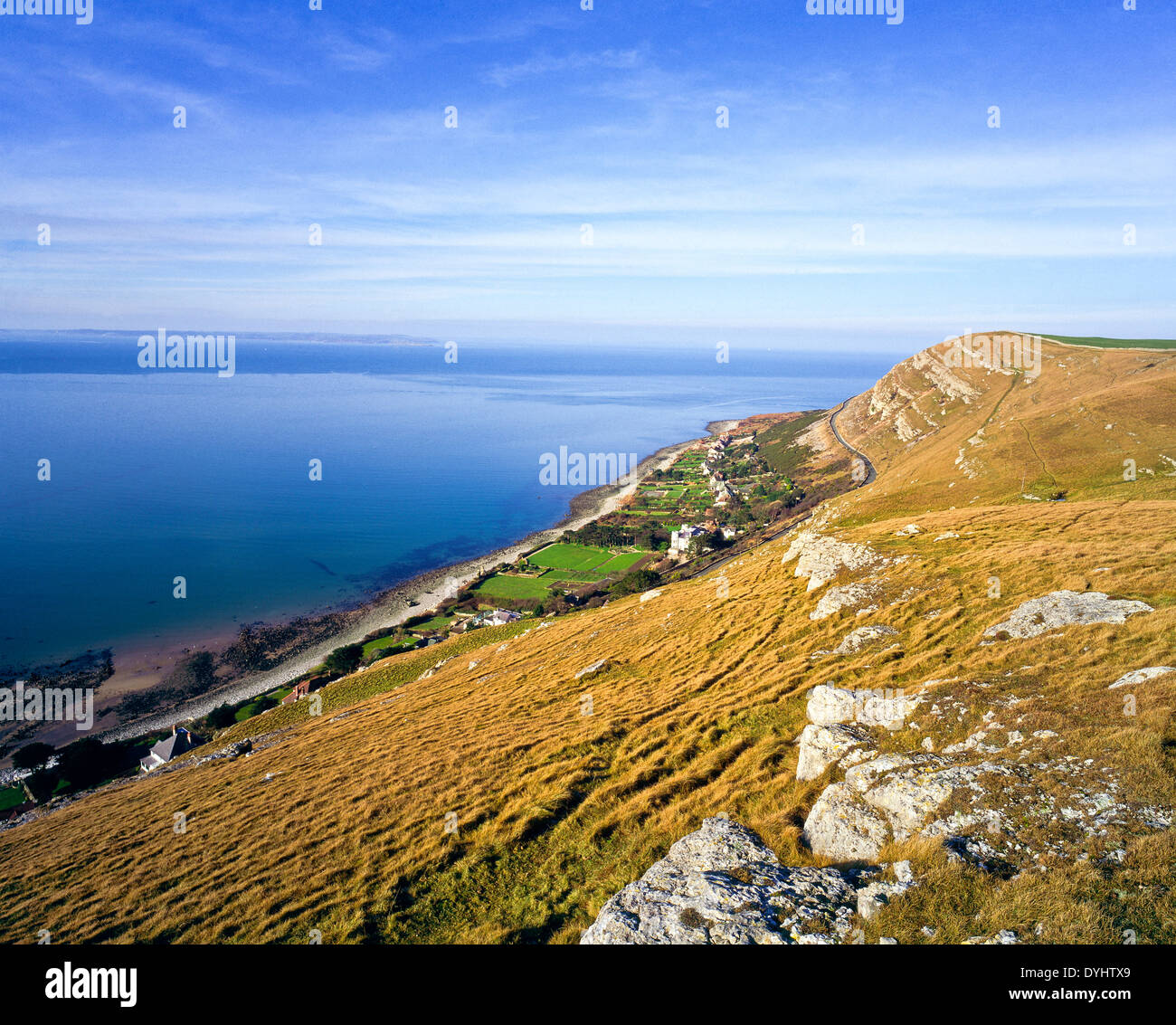 Grande testa Ormes Great Orme Country Park Conwy Wales UK Foto Stock