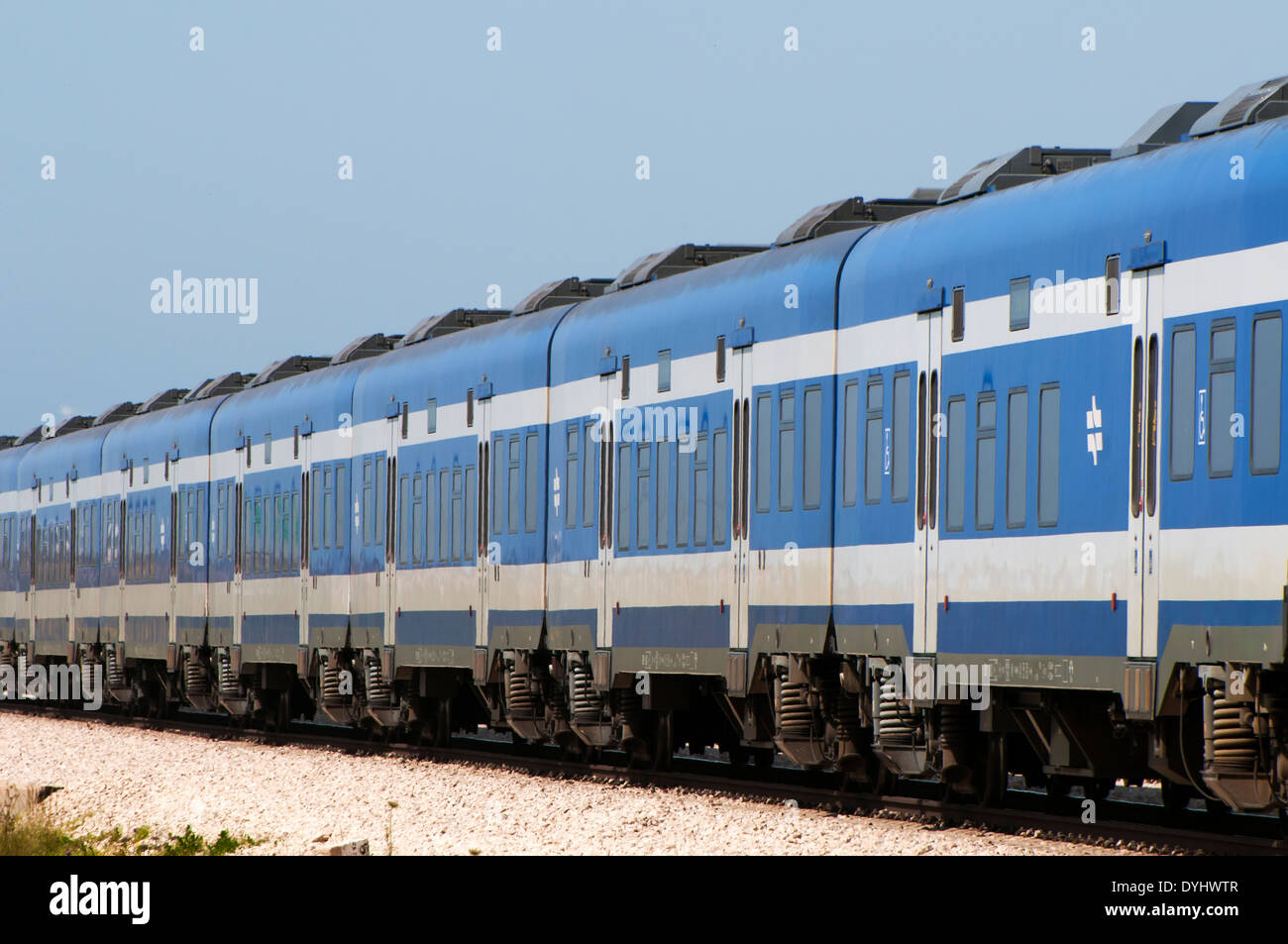 Treno nel centro di Israele Foto Stock