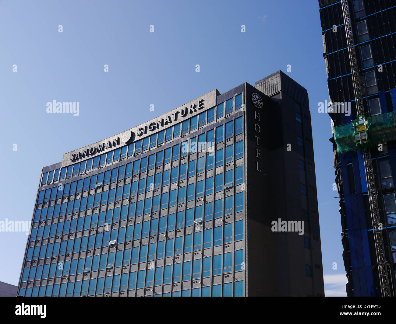 Architettura / le caratteristiche architetturali di Sandman Signature Hotel, Gallowgate, Newcastle upon Tyne, England, Regno Unito Foto Stock