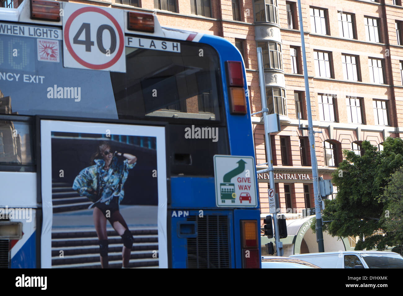 Sydney autobus pubblici nella città,l'australia Foto Stock