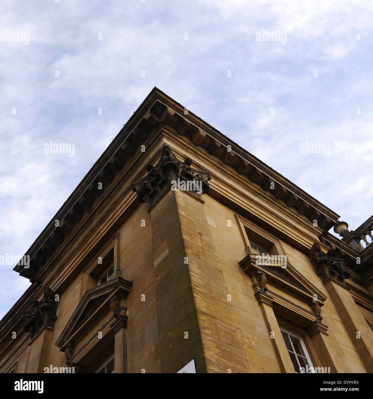 Dettagli architettonici del rinnovato Theatre Royal, Dean Street, Newcastle upon Tyne, England, Regno Unito Foto Stock