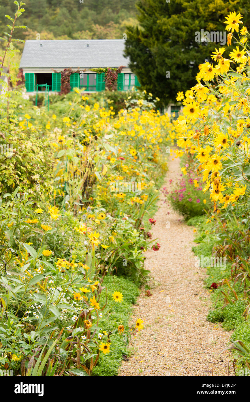 La Casa di Monet e il giardino, Giverny, Francia Foto Stock