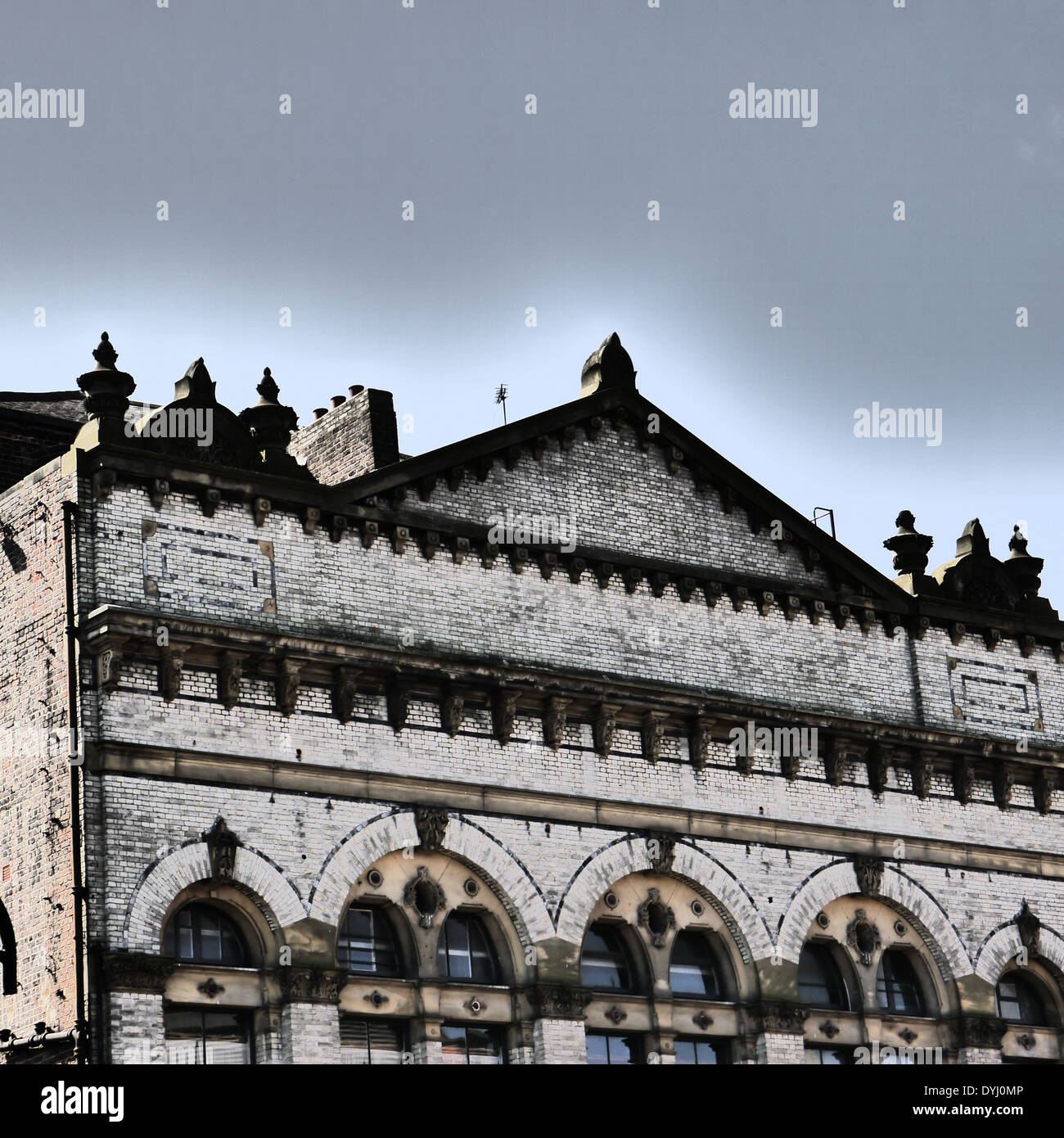 Architettura: immagine creativa di caratteristiche architettoniche del Journal Tyne Theatre, Westgate Road, Newcastle upon Tyne, England, Regno Unito Foto Stock