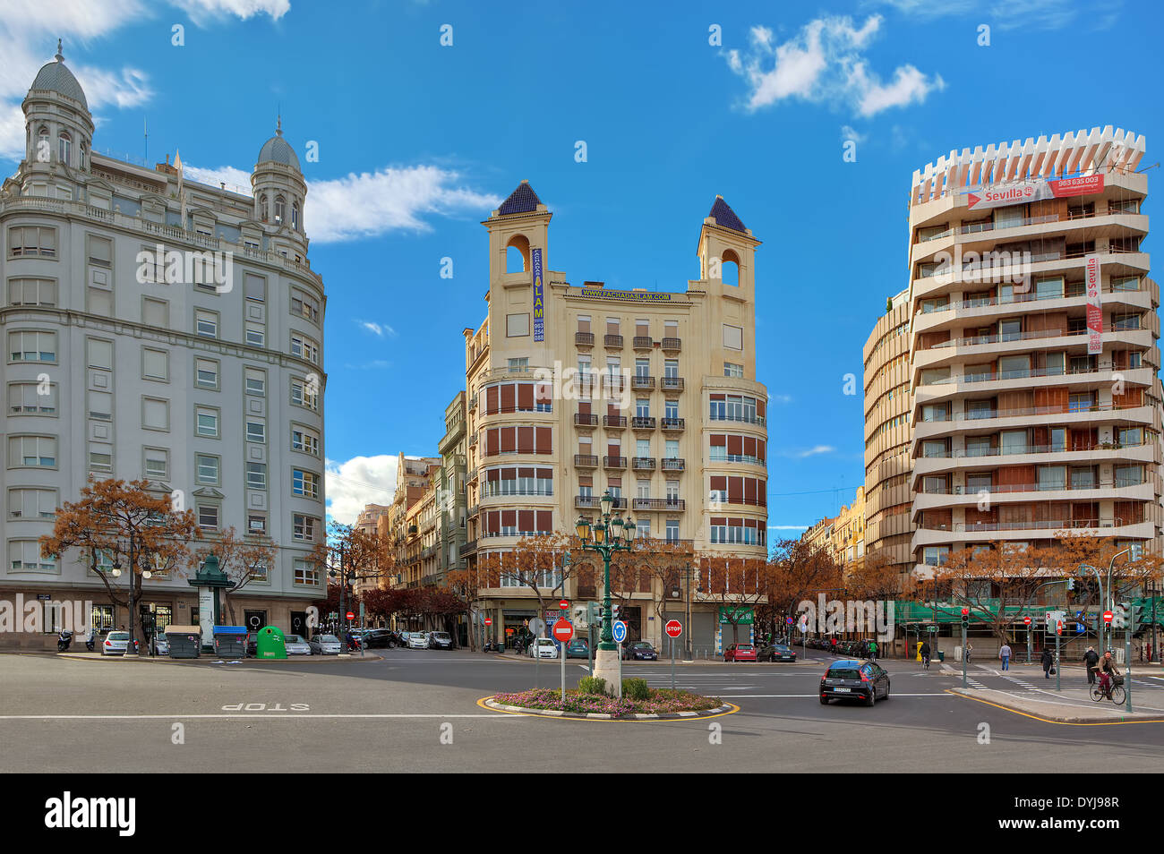 Paesaggio urbano di Valencia. Foto Stock