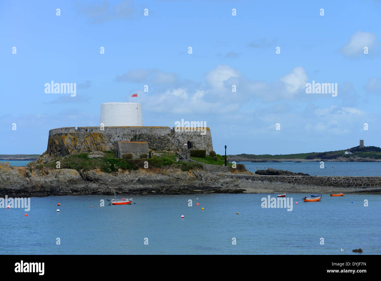 Fort Grey, Guernsey, Isole del Canale Foto Stock