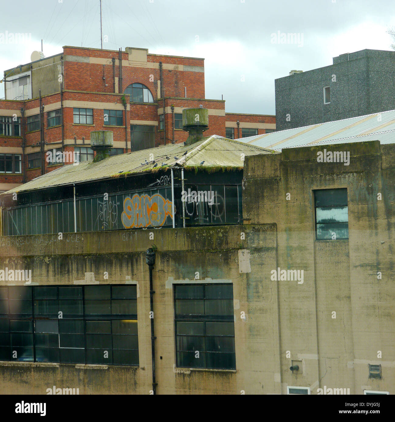 Abbandonata / beni abbandonati, Newcastle upon Tyne, England, Regno Unito Foto Stock