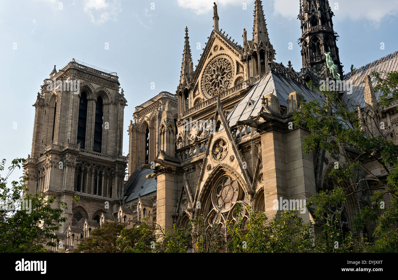 Notre Dame de Paris, Francia Foto Stock