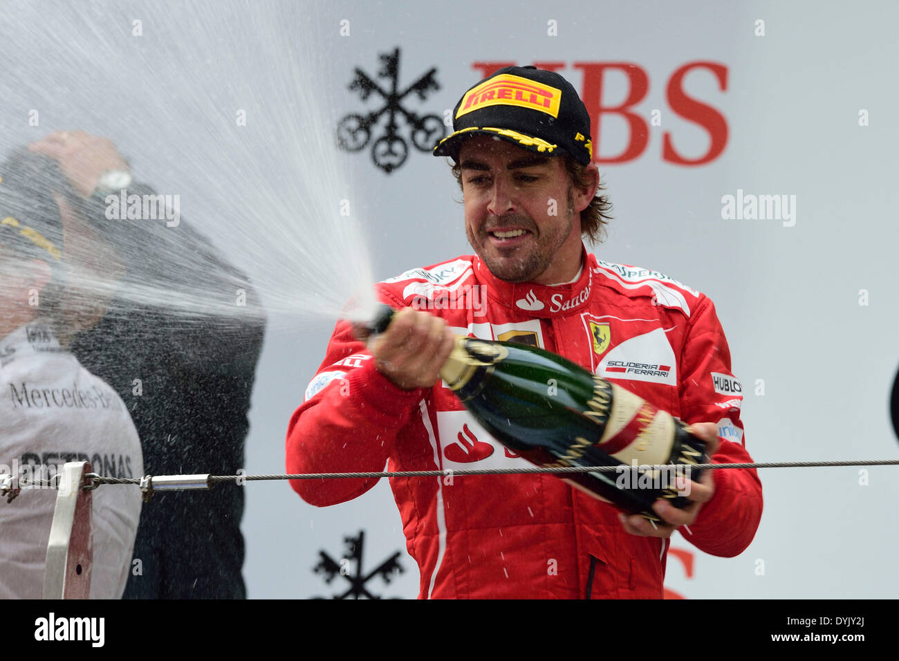 Motorsports: FIA Formula One World Championship 2014, il Gran Premio di Cina, #14 Fernando Alonso (ESP, la Scuderia Ferrari), Foto Stock