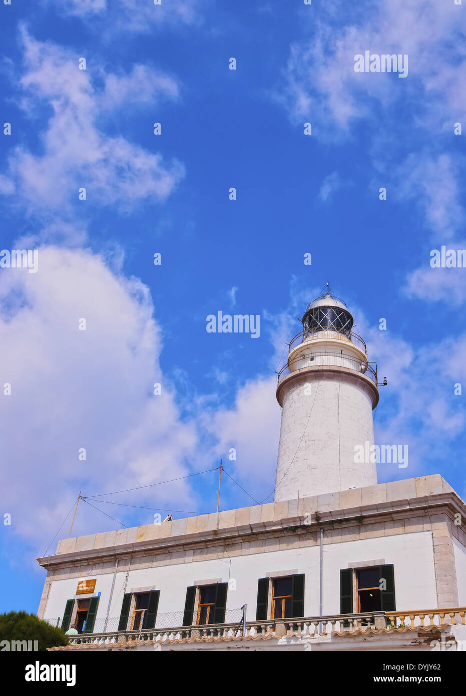 Faro di Cap de Formentor su Maiorca, isole Baleari, Spagna Foto Stock